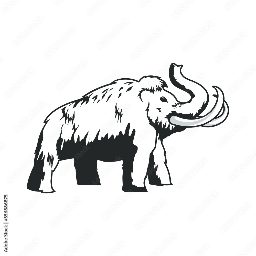 Majestic Mammoth logo vector template Majestic Mammoth logo vector template