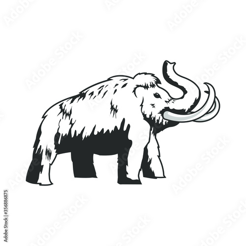 Majestic Mammoth logo vector template © KHAz