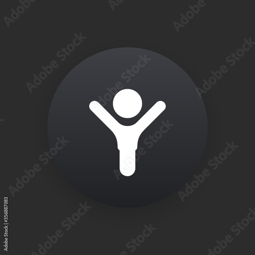 Success -  Matte Black Web Button