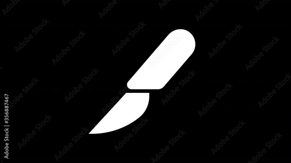 From the Glitch effect arises scalpel symbol. Then the TV turns off. Alpha channel Premultiplied - Matted with color black From the Glitch effect arises scalpel symbol. Then the TV turns off. Alpha channel Premultiplied - Matted with color black