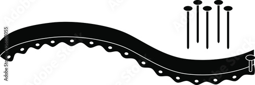 Grass border edge icon