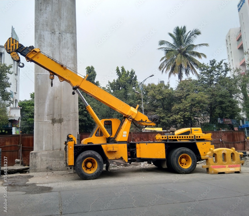 Fototapeta premium construction site with crane