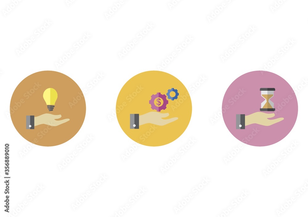 Fototapeta premium business icons