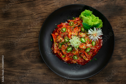 Oysters Freash Salad Gul-Muchim Seasoned Korean Food Style