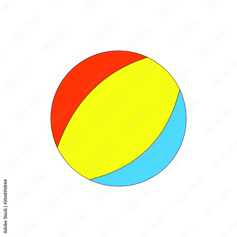 colorful beach ball