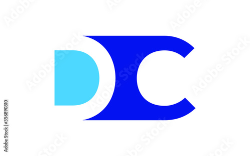 Free Download DC or CD Letter Initial Logo Design, Vector Template - GFXLoad