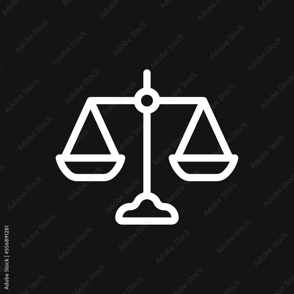 Scales icon. Scales of justice vector icon. Court of law symbol. Scales icon. Scales of justice vector icon. Court of law symbol.