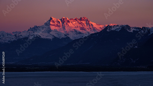 Les Dents du Midi & lake
