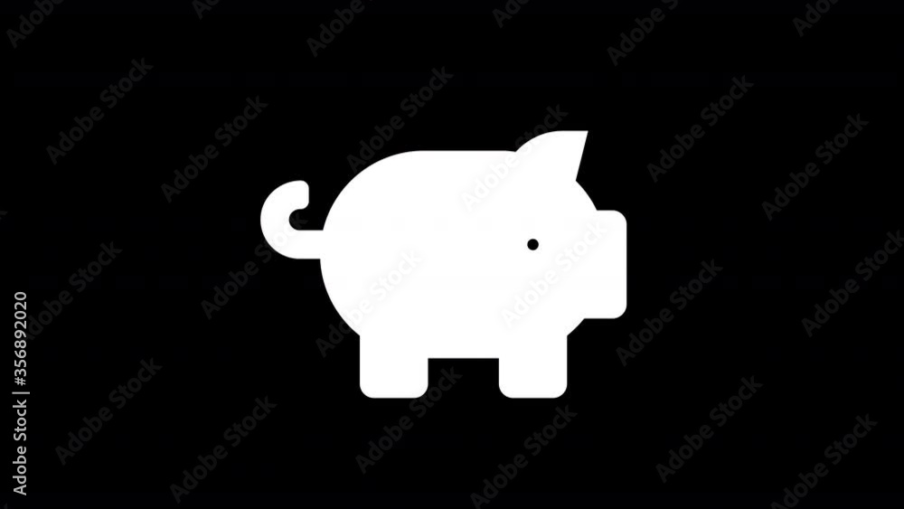 From the Glitch effect arises pig symbol. Then the TV turns off. Alpha channel Premultiplied - Matted with color black From the Glitch effect arises pig symbol. Then the TV turns off. Alpha channel Premultiplied - Matted with color black