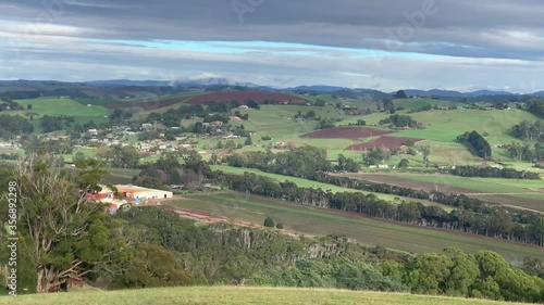 Wallpaper Mural Landscape of Tasmania from Braddons lookout  Torontodigital.ca