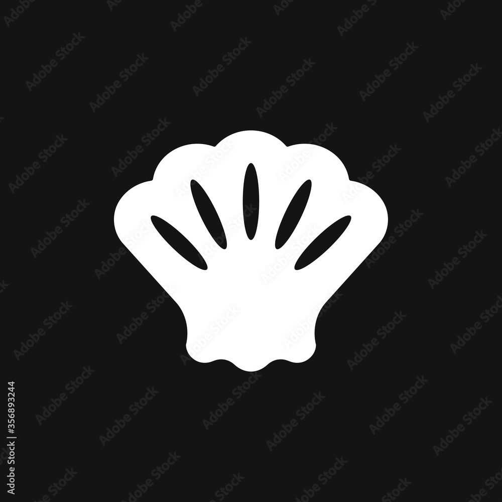 Shell icon, sea animal symbol isolated on background. Shell icon, sea animal symbol isolated on background.