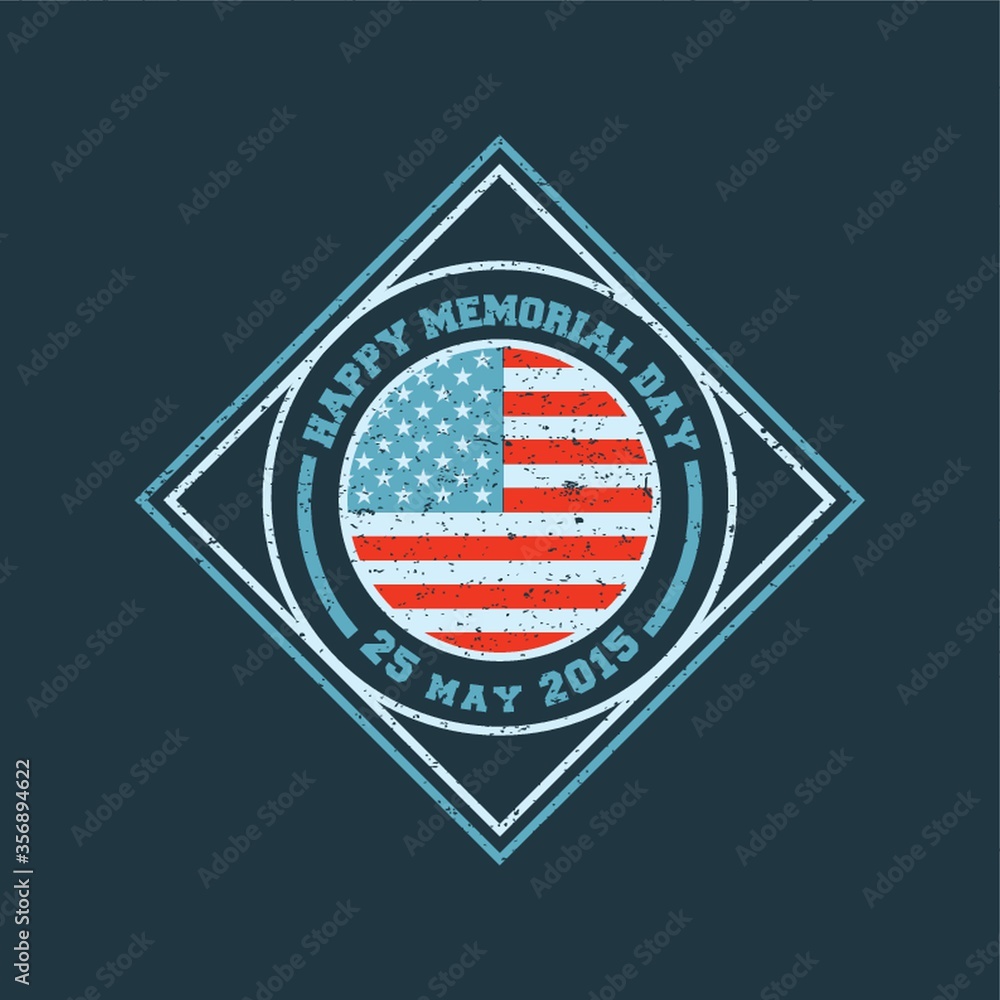 Naklejka premium memorial day