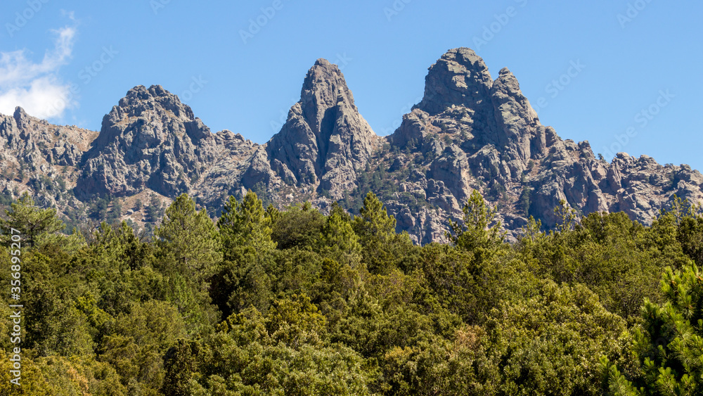 mountain landscape in corsica