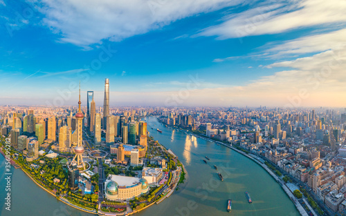 The city scenery of Shanghai, China photo