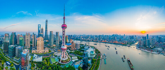 Papier peint photo Shanghai Paysage urbain de Shanghai en Chine  © Weiming