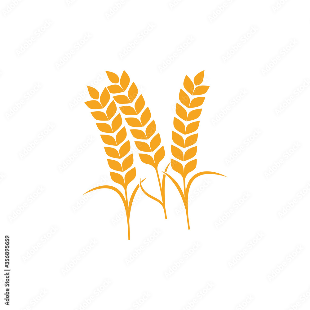 Agriculture wheat Template vector icon design Agriculture wheat Template vector icon design