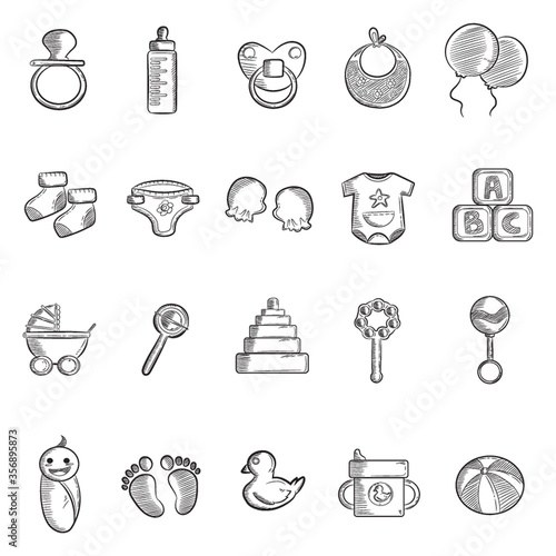 baby icon set