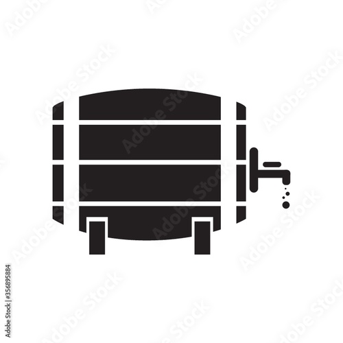 beer barrel with a tap