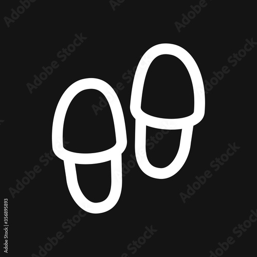 Slippers icon, vector illustration, fachion symbol isolated on background.