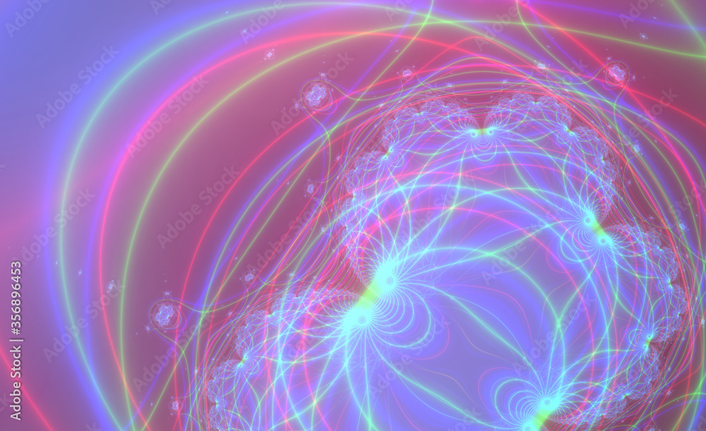 Obraz premium Abstract meditative color fractal background