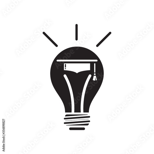 mortarboard in a bulb