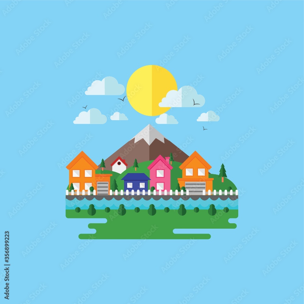 Fototapeta premium city landscape
