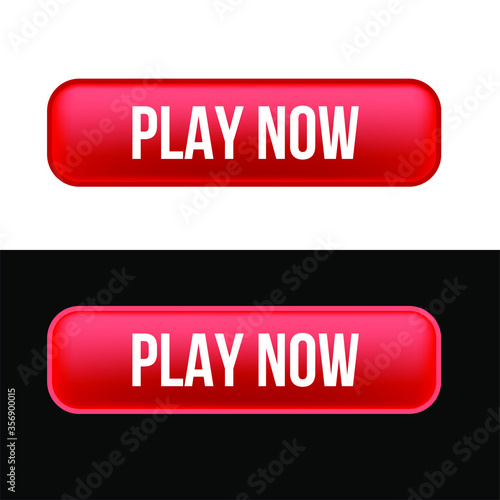 Red play now button photo