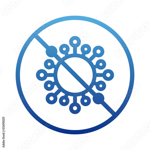 stop coronavirus, global pandemic alert, degraded line style icon