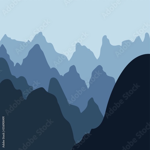 mountains landscape