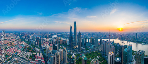 The city scenery of Shanghai  China