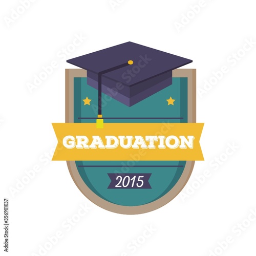 graduation hat label