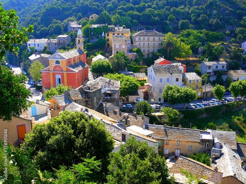 Europe, France, Corsica, village of Nonza