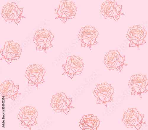 Valentine’s day roses pattern background part 2/Floral pattern background. For Valentines, Mother’s, Birthday, Wedding and Anniversary. Cover template, banner, greeting card, postcard, event.