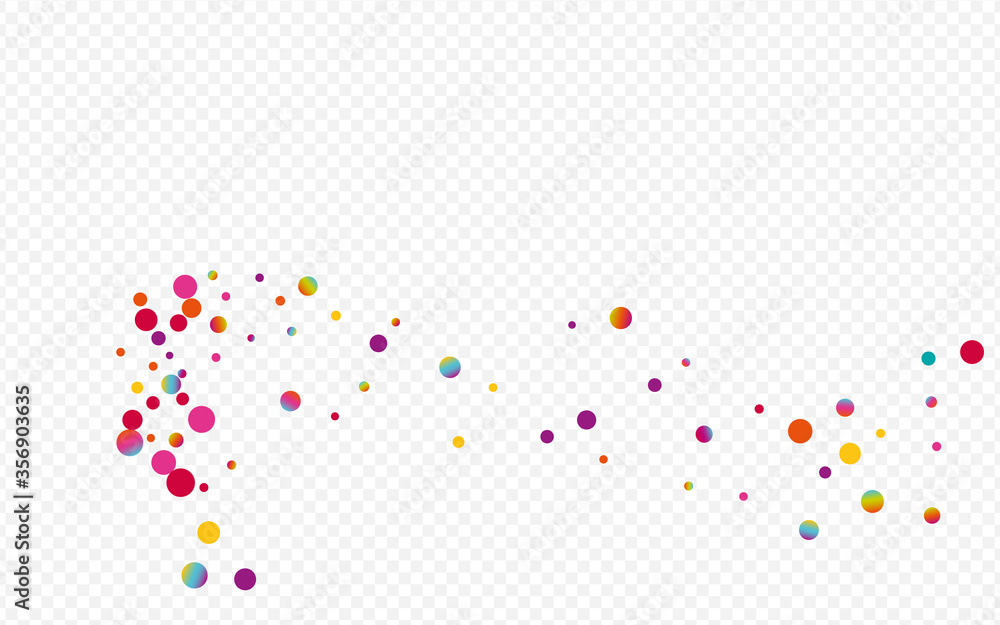 Colored Polka FallingFestive Transparent Colored Polka FallingFestive Transparent