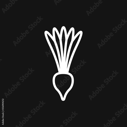 Vegetables vector icon, symbol isolated on background.