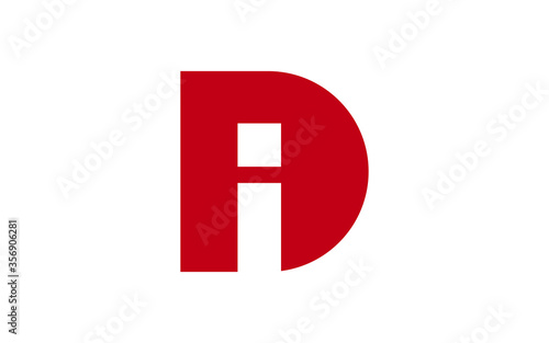 DI or ID Letter Initial Logo Design, Vector Template
