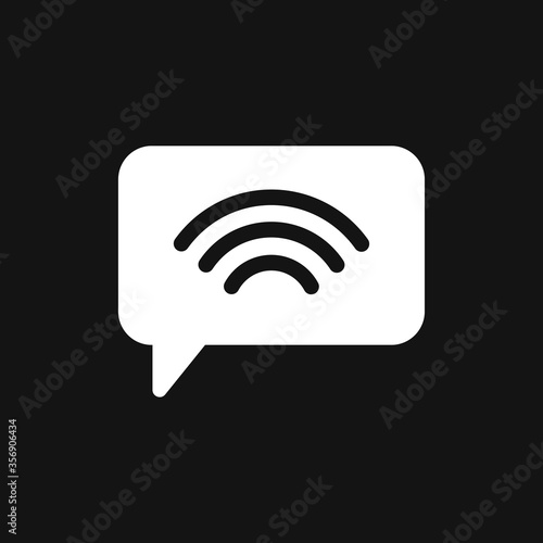 Wallpaper Mural Wifi vector icon. Computer and network connections symbol isolated on background. Torontodigital.ca