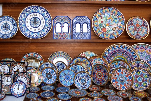 Obraz na plátne Display of local pottery, Cordoba, Spain.