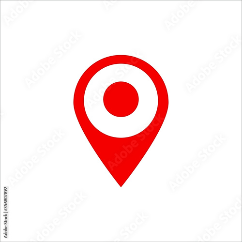 Free Download location point simple shapes vector icon - GFXLoad