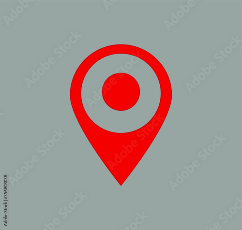 Free Download location point simple shapes vector icon - GFXLoad