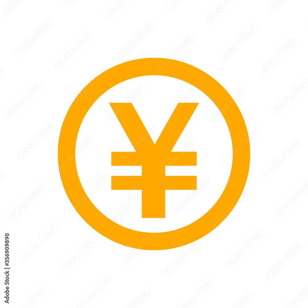 yen currency coin orange for icon isolated on white, yen money for app symbol, simple flat yen money, currency digital yen coin for financial concept yen currency coin orange for icon isolated on white, yen money for app symbol, simple flat yen money, currency digital yen coin for financial concept