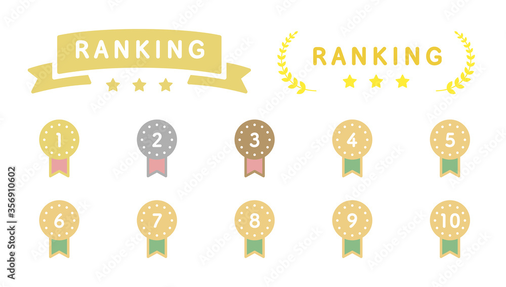 ランキングのアイコンのセット 順位 イラスト Stock イラスト Adobe Stock ランキングのアイコンのセット 順位 イラスト Stock イラスト Adobe Stock