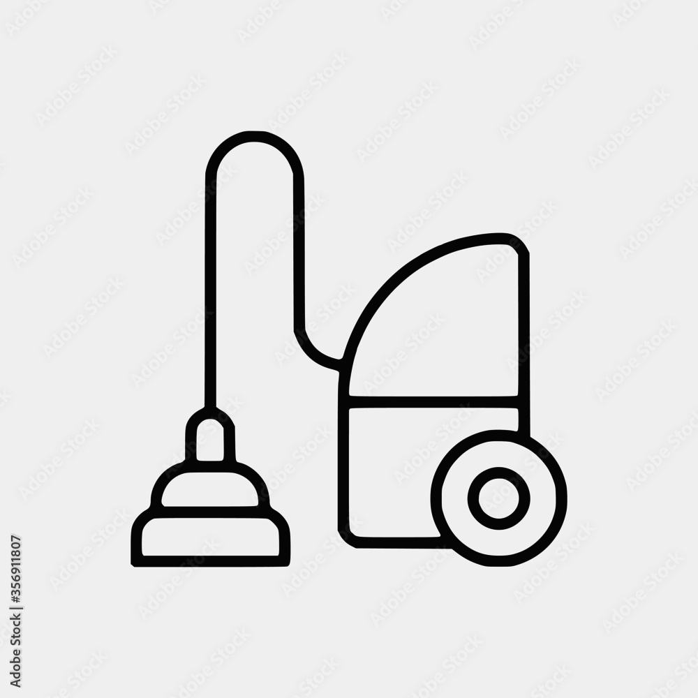 Cleaning outline vector icon set and chemical Cans and Equipment of Cleaning Machine Cleaning outline vector icon set and chemical Cans and Equipment of Cleaning Machine