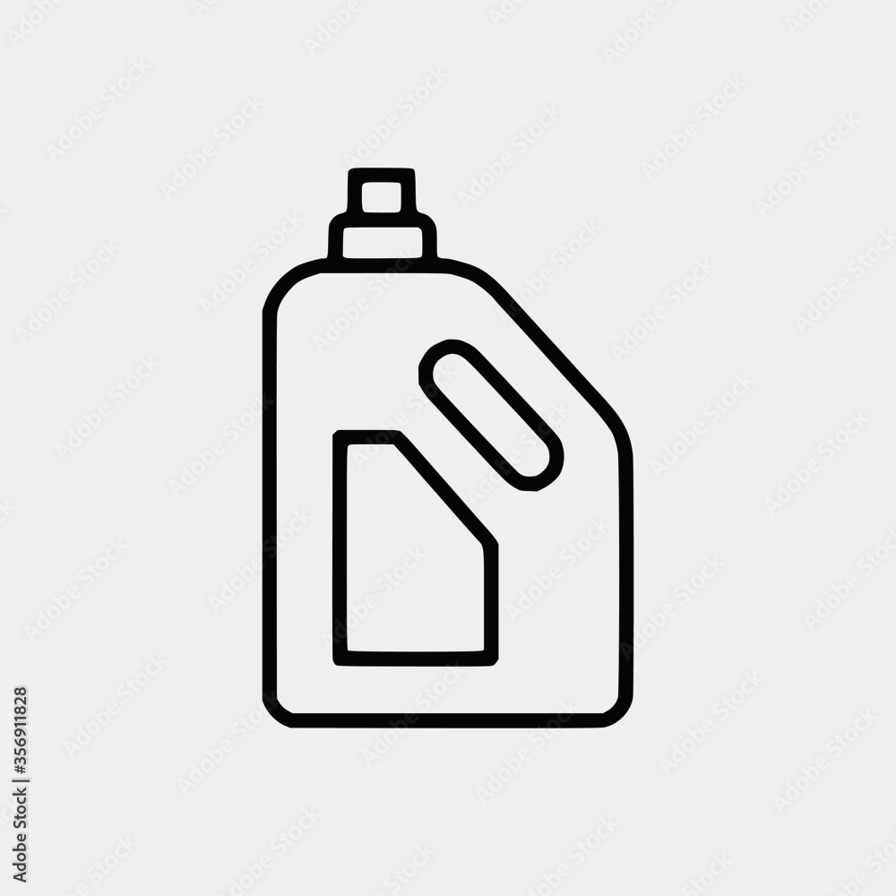 Cleaning outline vector icon set and chemical Cans and Equipment of Cleaning Machine Cleaning outline vector icon set and chemical Cans and Equipment of Cleaning Machine