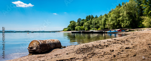 Plaża nad jeziorem Mietkowskim