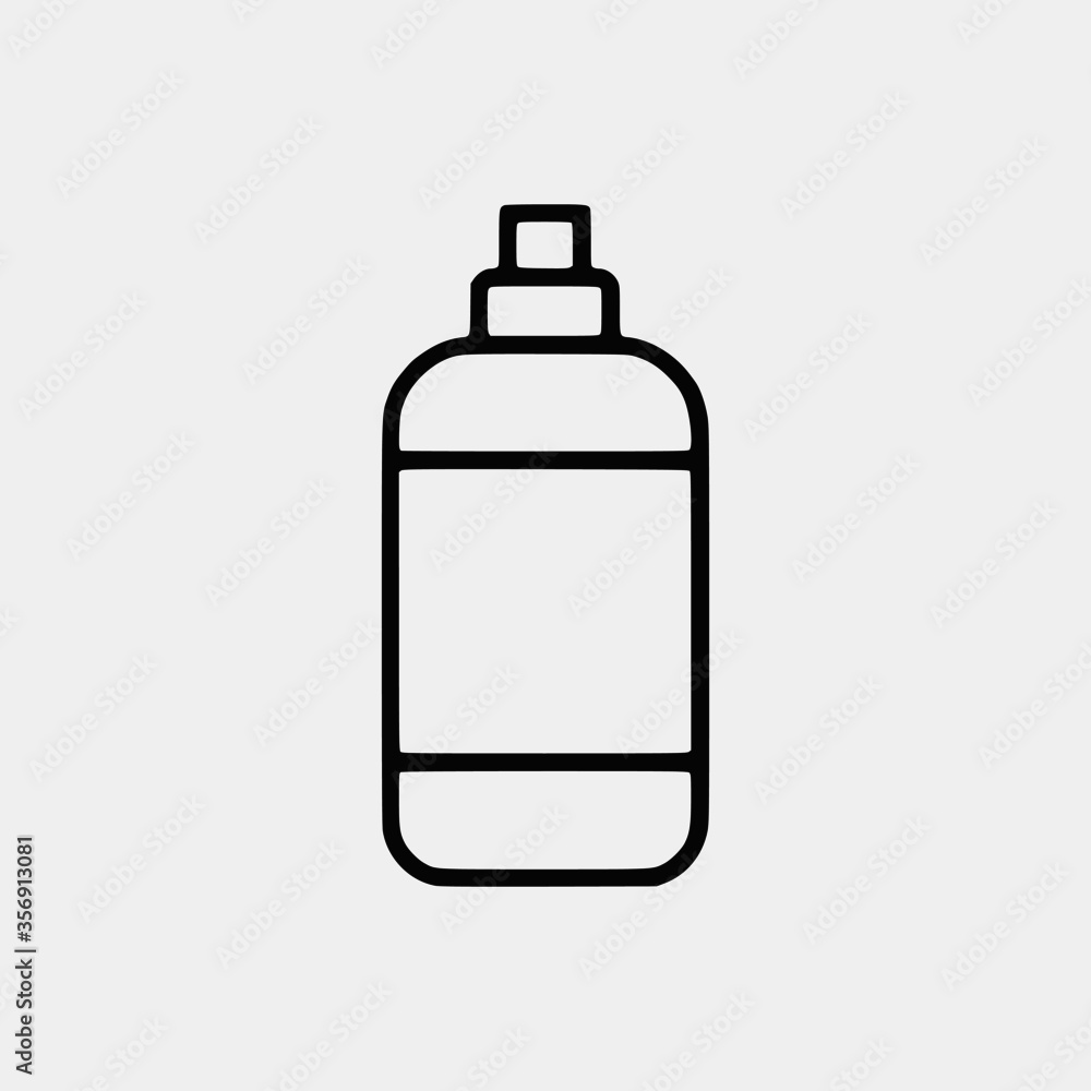 Cleaning outline vector icon set and chemical Cans and Equipment of Cleaning Machine Cleaning outline vector icon set and chemical Cans and Equipment of Cleaning Machine