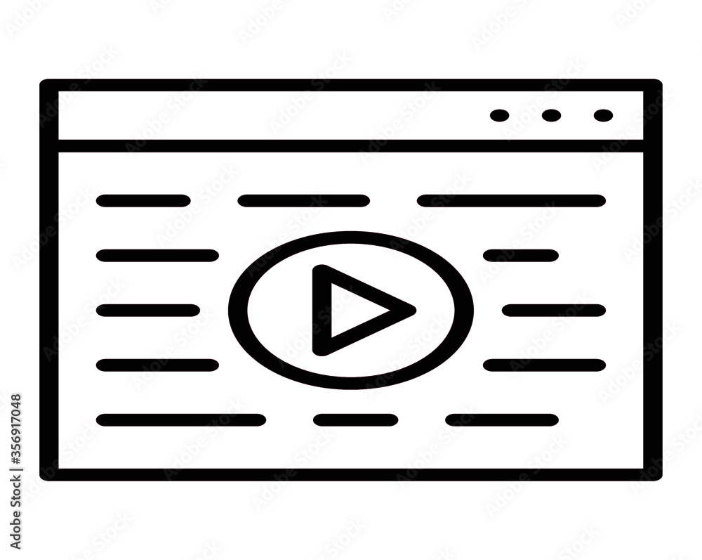 video lesson icon vector for web apps video lesson icon vector for web apps