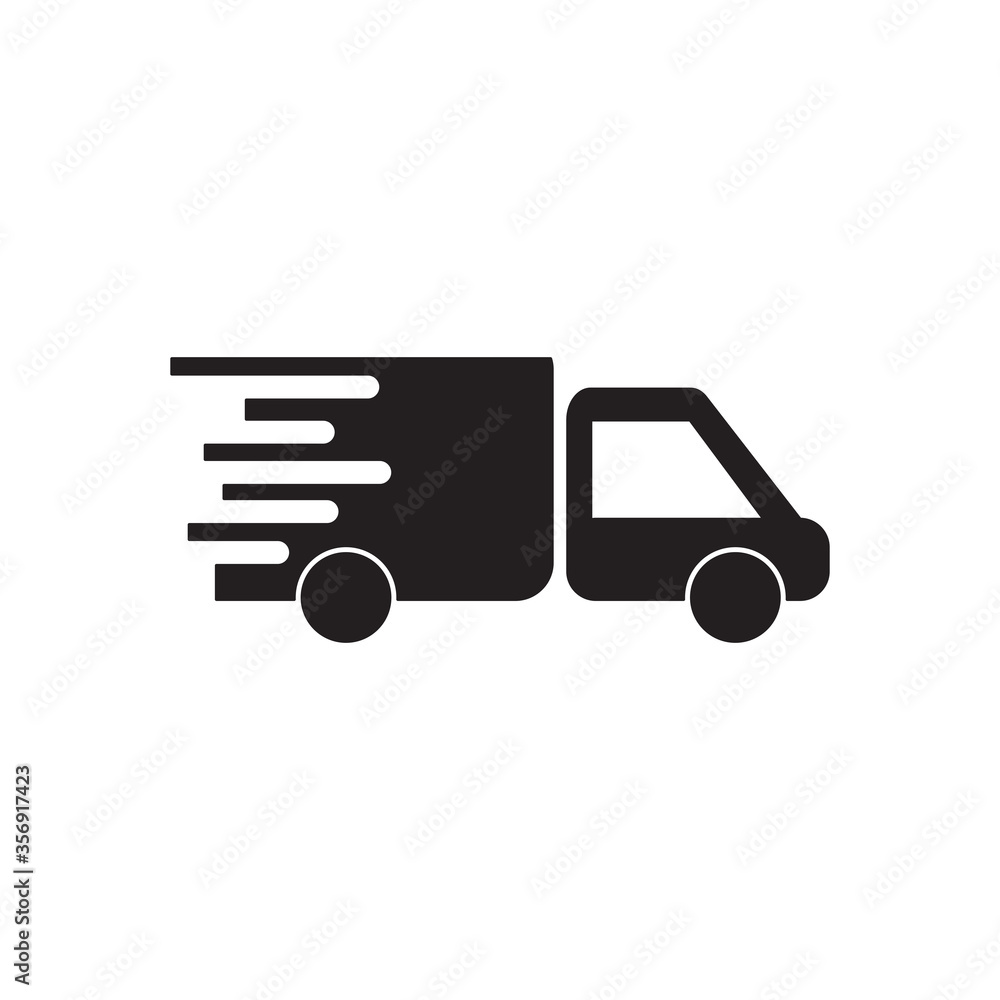 delivery truck icon, automotive icon vector