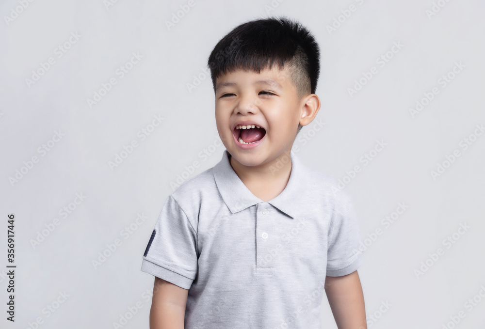 Smart little Asian boy studio shot Smart little Asian boy studio shot