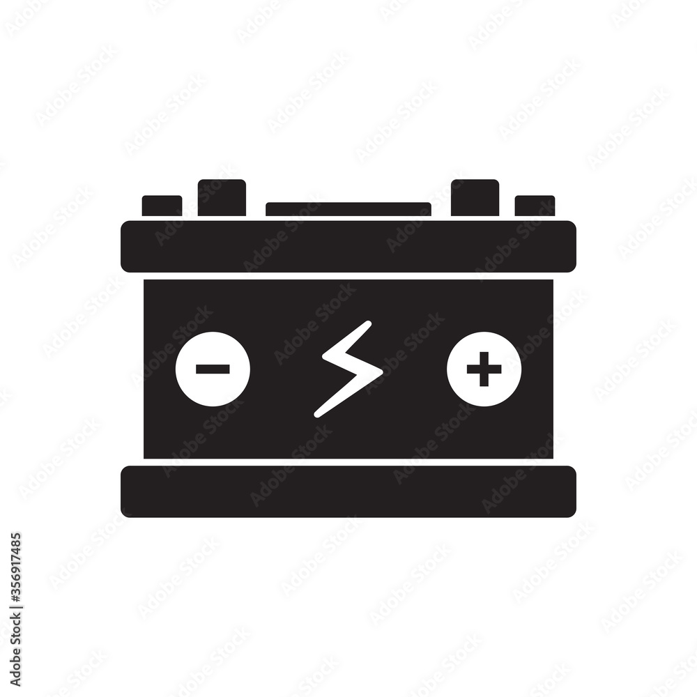 car battery icon, automotive icon vector car battery icon, automotive icon vector